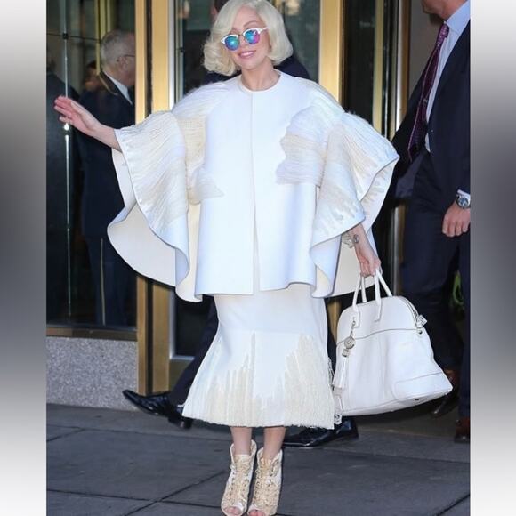 Chanel 2013 Cruise Runway Gold Brocade Interlocking C Lady Gaga Booties 36.5 - Picture 12 of 13